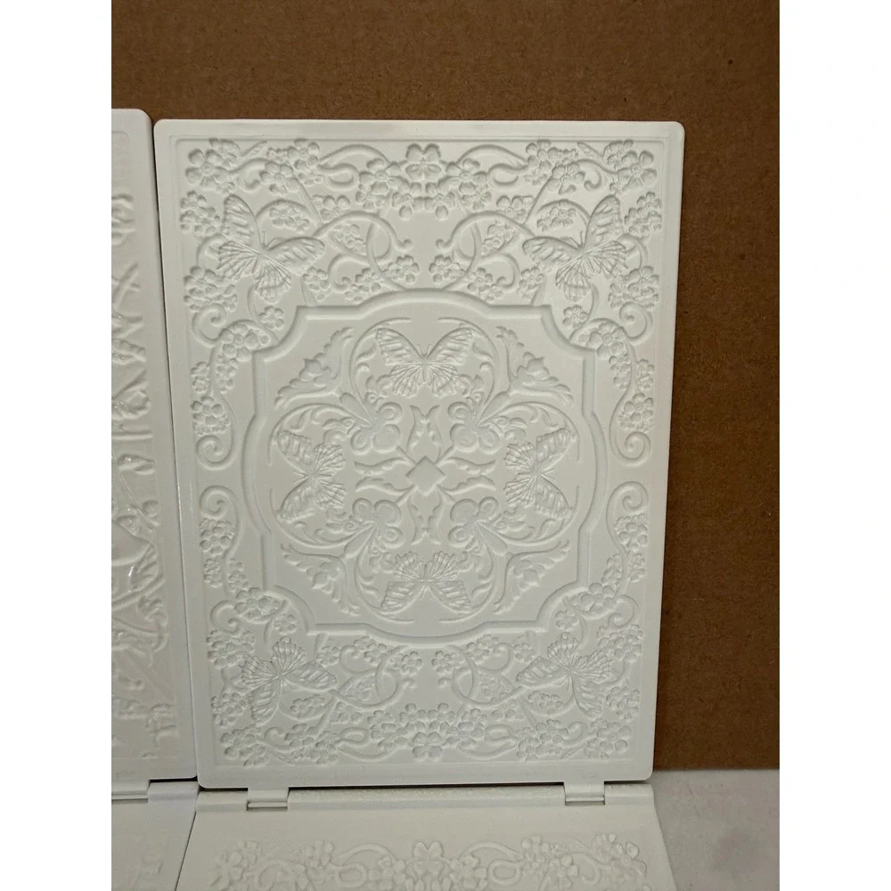 Spellbinders 3D Embossing Folders Set Delightful Daisies Floral Butterfly lot
